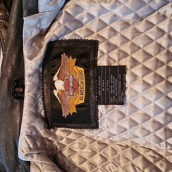 HARLEY Leather Riding Jacket - Picture 12 of 15
